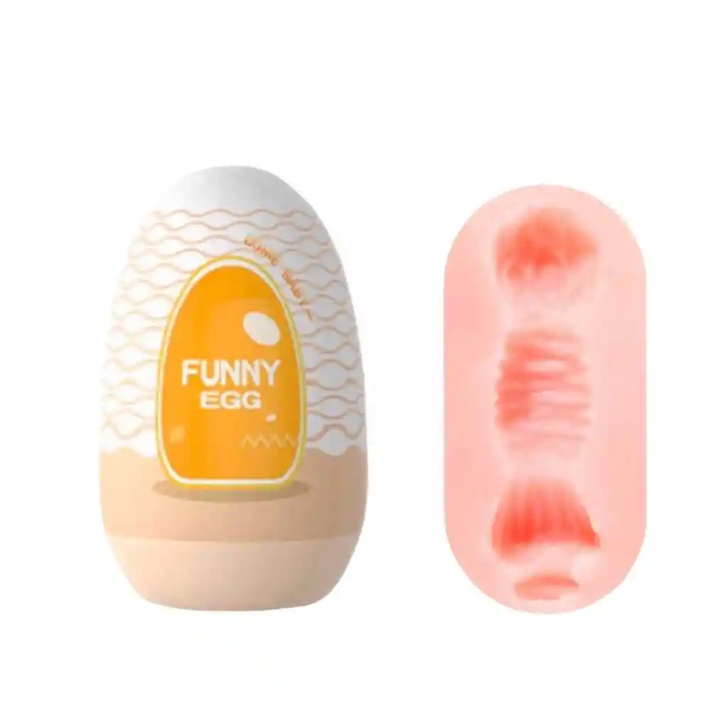 Huevo Masturbador Vagina Funny Egg Amarillo Lilo - Juguete Masculino