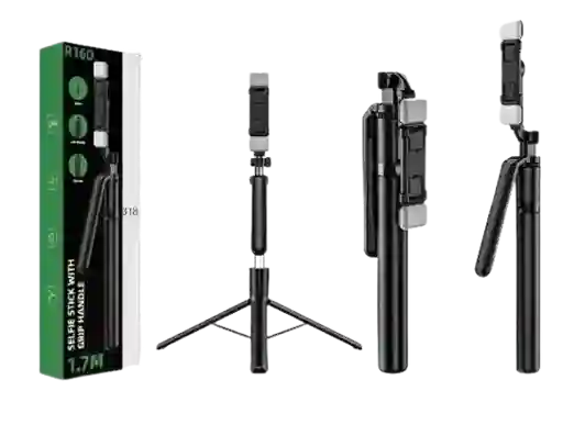 Tripode Y Palo De Selfie Con Mango De Agarre R16d