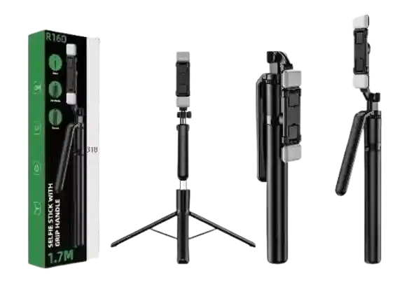 Tripode Y Palo De Selfie Con Mango De Agarre R16d