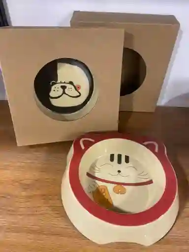 Comedor En Bambu Para Perro