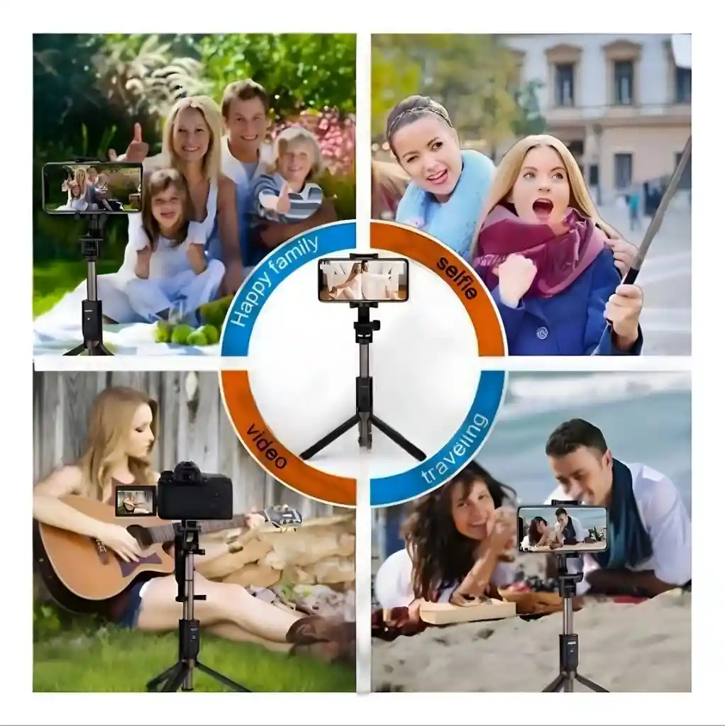 Palo Selfie Trípode Con Bluetooth Q-07