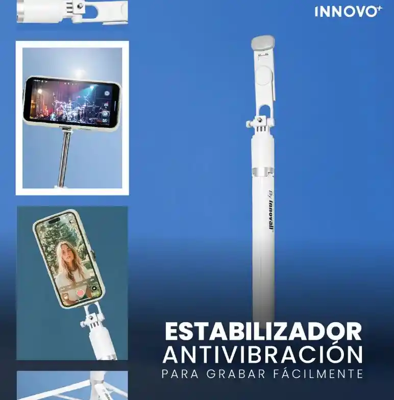 Monopod Trípode 180cm Con Luz Led Profesional Bluetooth Selfie Stick