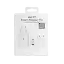 Cargador Samsung 65w De 3 Puertos Carga Rapida Blanco