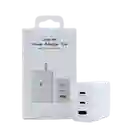 Cargador Samsung 65w De 3 Puertos Carga Rapida Blanco