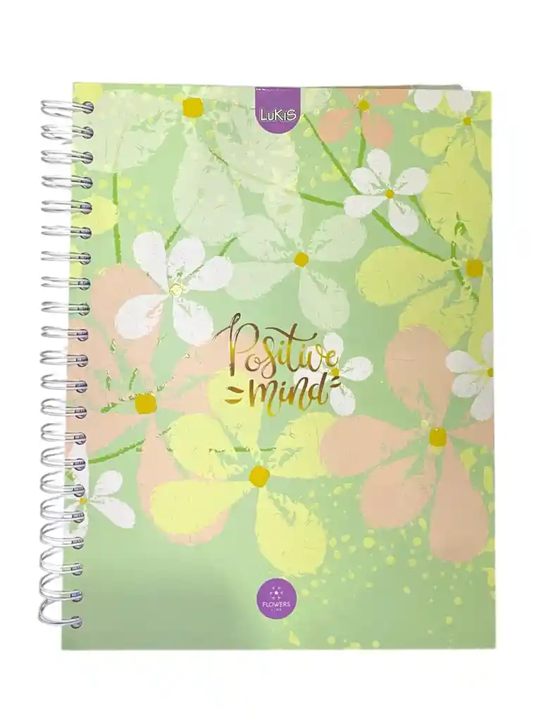 Cuaderno 5 Materias Grande De Mujer Argollado Cuadriculado Lukis Diseños Surtidos