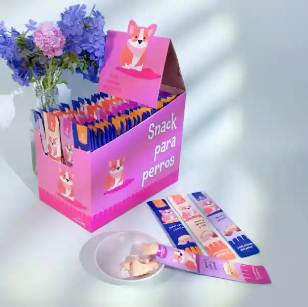 Snack Cremoso Para Perros 15g Sabor A Ternera Y Pollo