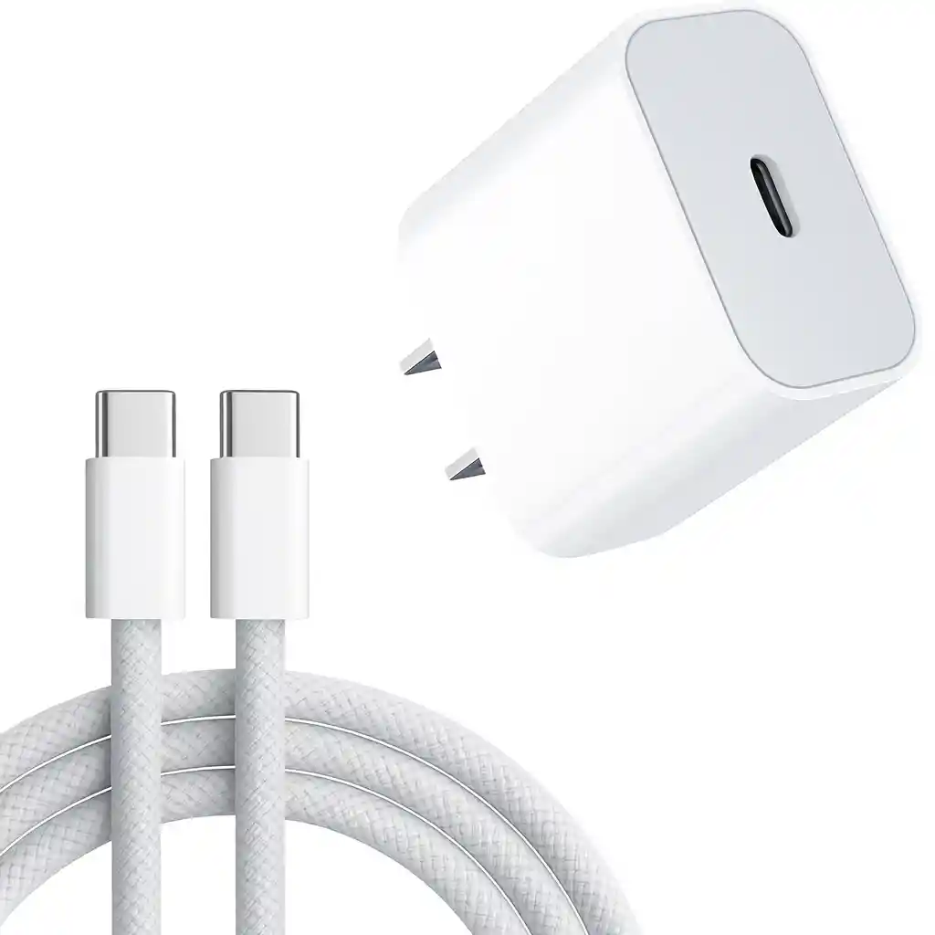 Cargador Carga Rapida De Iphone Con Cable Tipo C A Tipo C