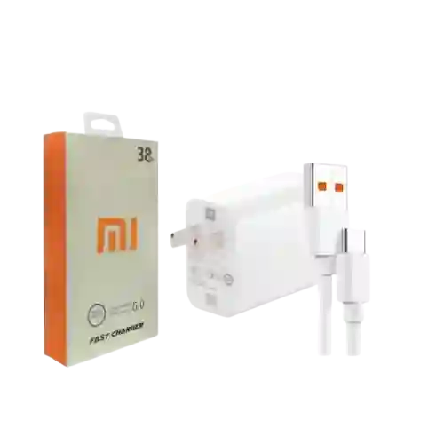 Cargador Tipo Xiaomi 38w Super Carga Rapida Generico