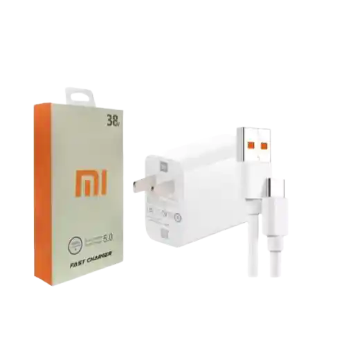 Cargador Tipo Xiaomi 38w Super Carga Rapida Generico