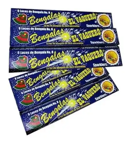 Bengala Chispitas Mariposas De 6 Cajas X 6 Bengalas Originales