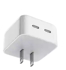 Cubo Adaptador Iphone 50w Carga Rápida 2 Puertos Generico