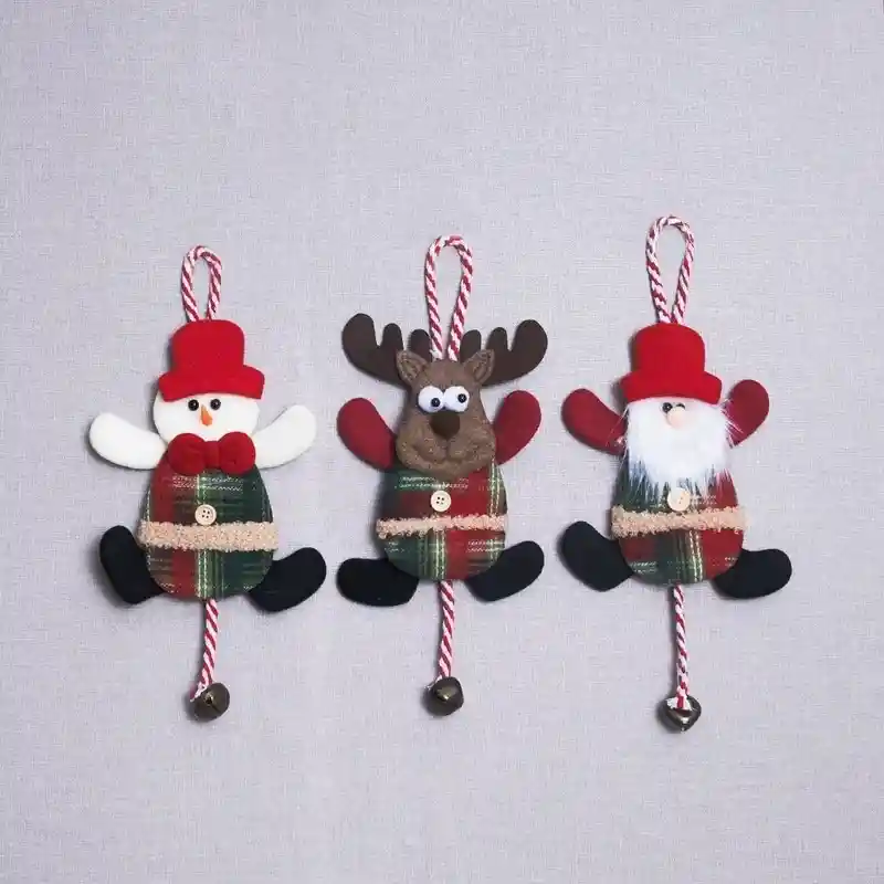 Muñeco Navidad Con Sonajero Decoración Hogar,puerta ,arbol