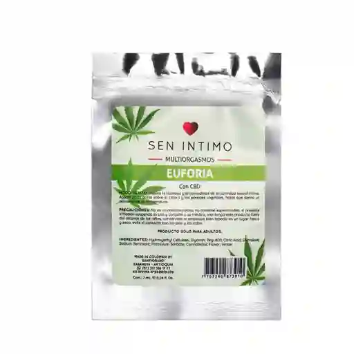 Multiorgasmos Euforia Cbd X 7 Ml Sachet Sen Íntimo Caliente Cannabis