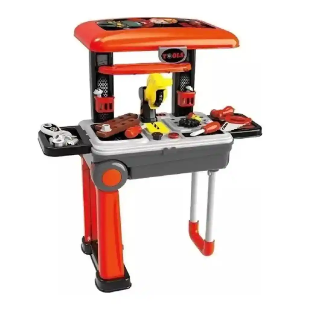Set 2 En 1 Maleta Con Ruedas Juego Herramientas Niños