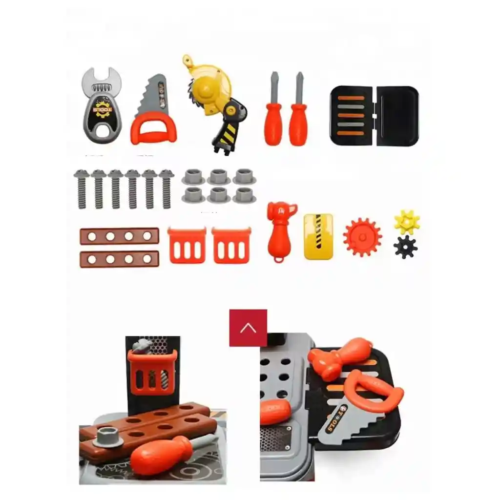 Set 2 En 1 Maleta Con Ruedas Juego Herramientas Niños