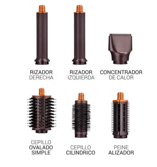 Cepillo Secador Rizador 8 En 1 Renahouse