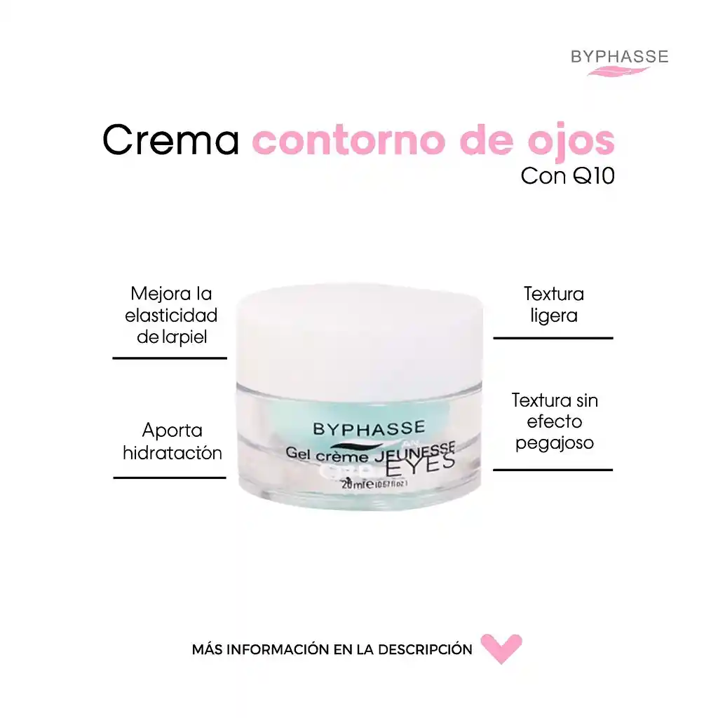 Gel Crema Byphasse Contorno De Ojos Q10 X20ml