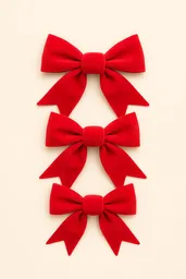 Moños Navideños Decorativos (pack X3)