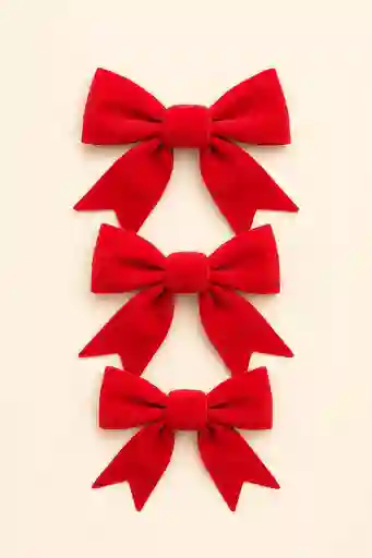 Moños Navideños Decorativos (pack X3)