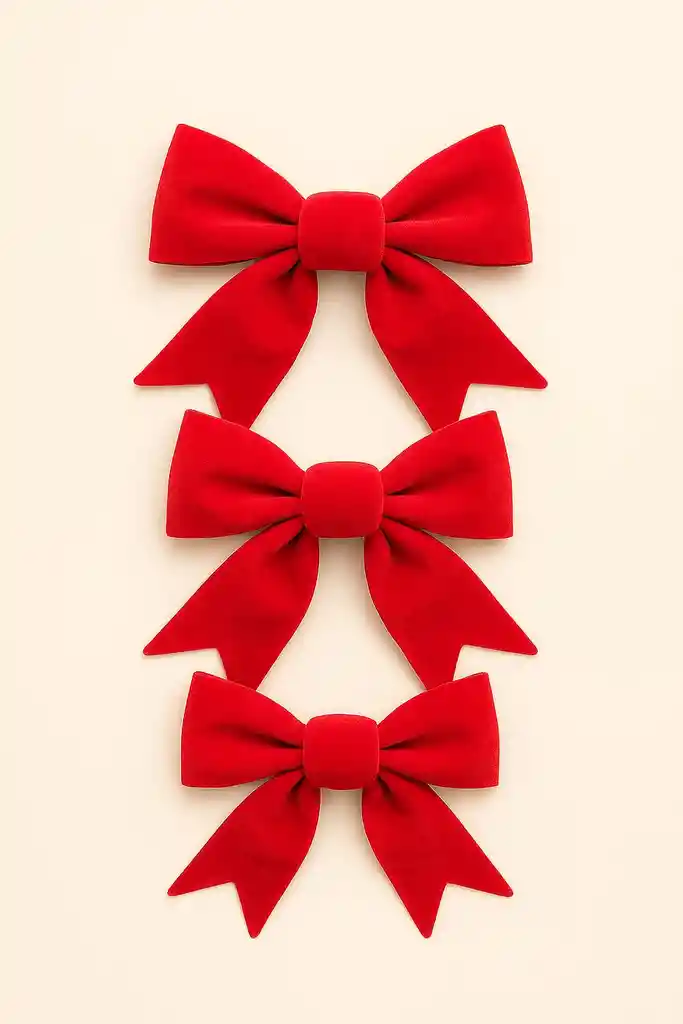 Moños Navideños Decorativos (pack X3)