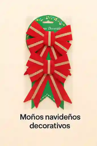 🎄 Moños Navideños Elegantes – Set X2