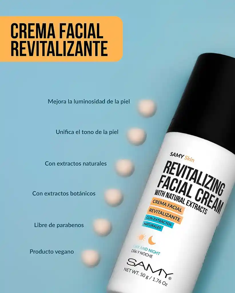 Crema Facial Revitalizante Samy