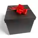 Caja Negra Para Sorpresas 25x25x25 Cms En Cartón Piedra