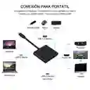 Adaptador Tipo Usb C A Hdmi, 3 En 1 , 3.0, Retro Carga