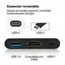 Adaptador Tipo Usb C A Hdmi, 3 En 1 , 3.0, Retro Carga