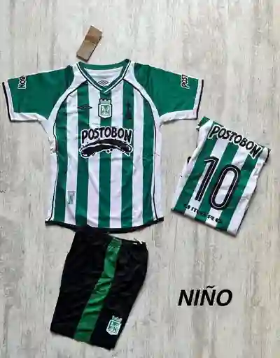 Uniforme Atletico Nacional Del Año 2003 Niño (talla 10)