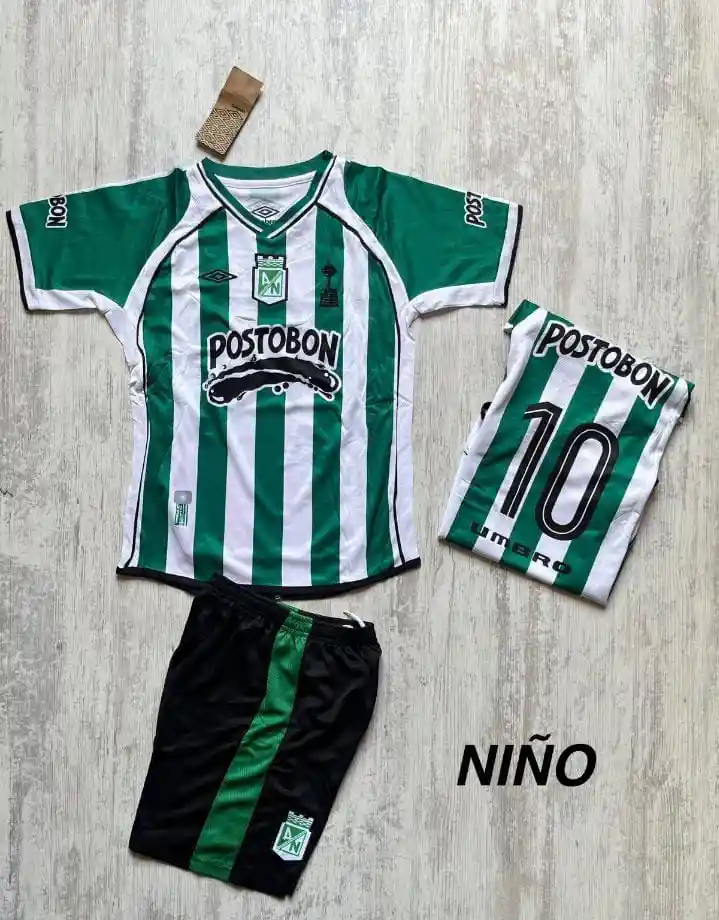 Uniforme Atletico Nacional Del Año 2003 Niño (talla 10)