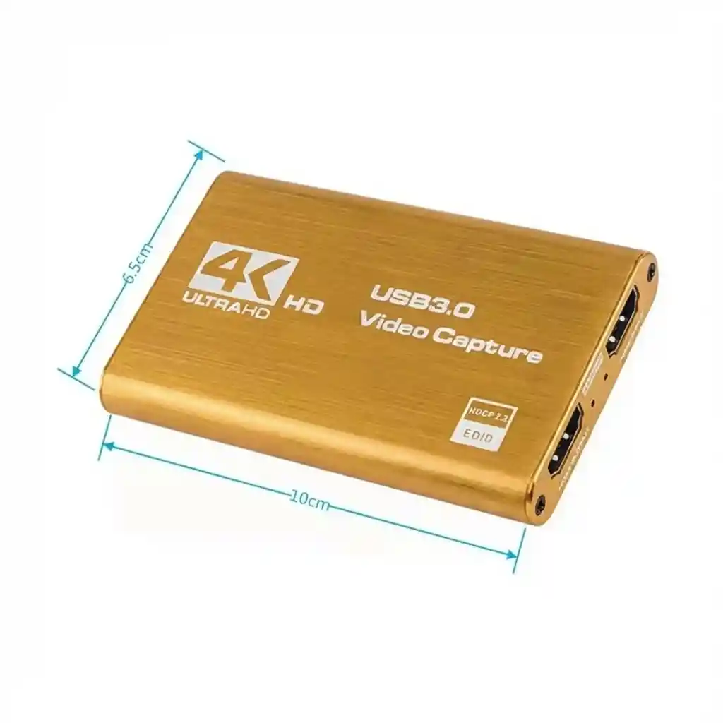 Capturadora De Video 3.0 4k 60hz Con Salida Monitoreo | Streaming O Grabación Consolas
