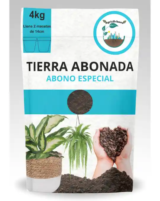 Tierra Abonada Plantas Todo Tipo Cultivos Crecimiento Abono 4kg