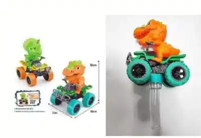 Carro Cuatrimoto Dinosaurio Con Burbujas