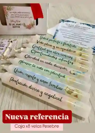 Caja X8 Velas Pesebre