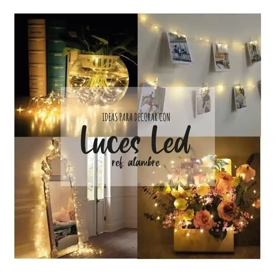 Extensión Alambre Luces X30 Micro Led 3 Metros Decorativas Funciona Con Pila