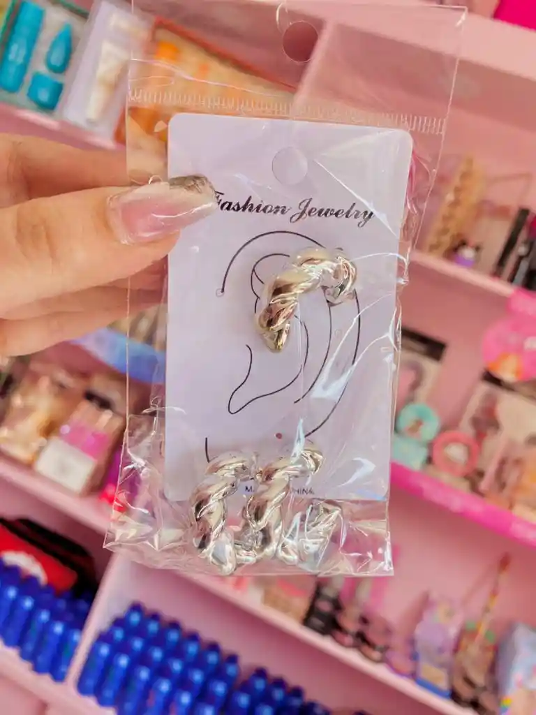 ✨ Paquete De Earcuff – Dorado & Plateado ✨