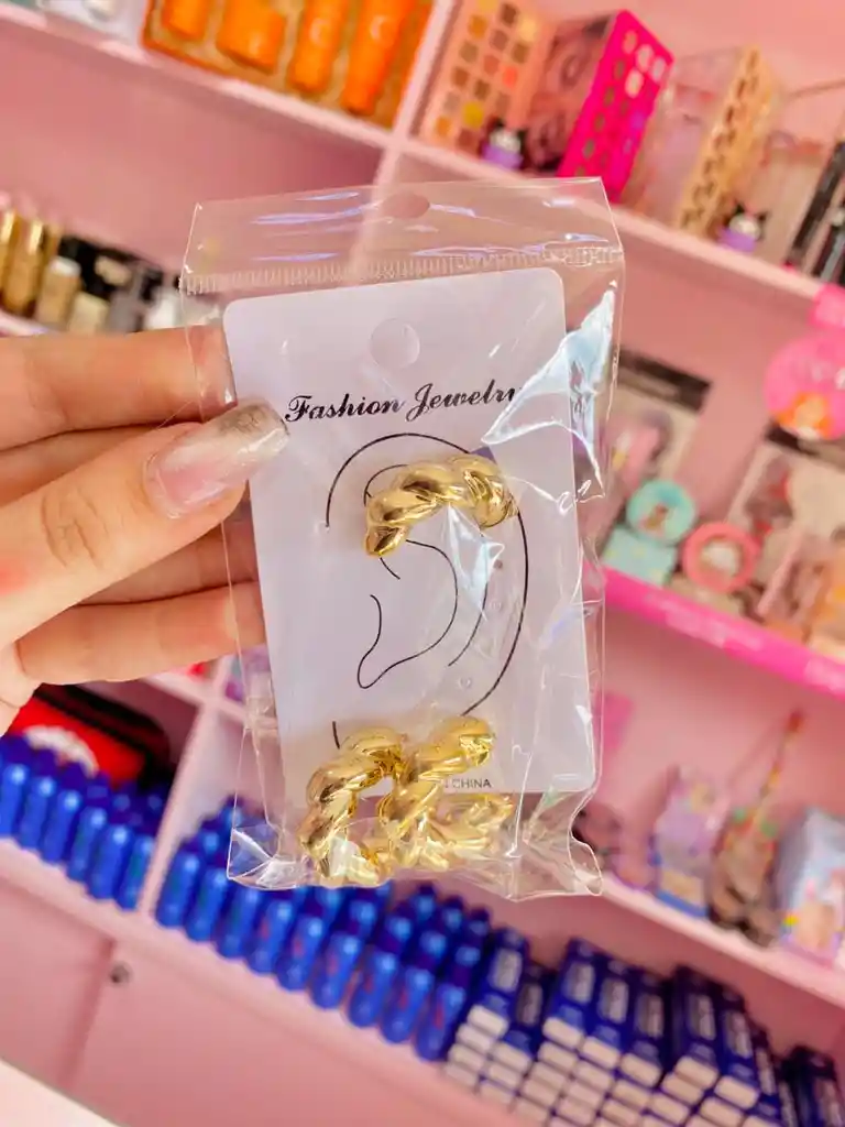 ✨ Paquete De Earcuff – Dorado & Plateado ✨