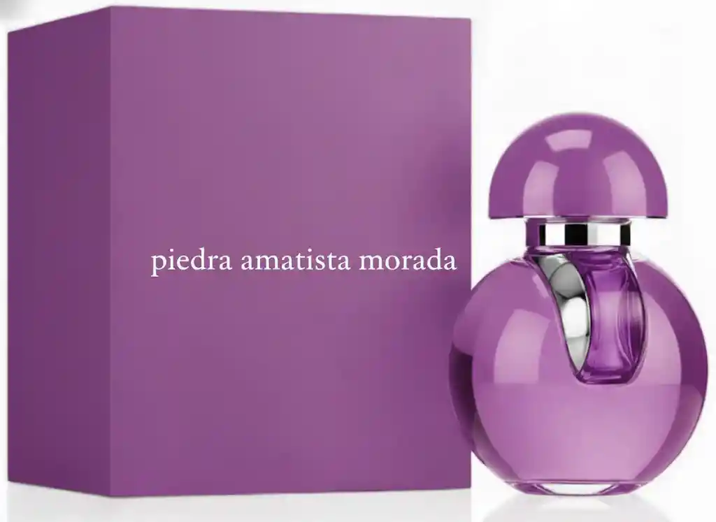 Perfume Fragancia Mujer Piedra Amatista Morada Bvgry