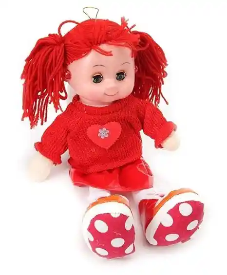 Muñeca De Trapo Lana Sonriente Y Esponjosa De Juguete Para Niñas Con Luces Y Música Colores Surtidos Viene En Bolsa