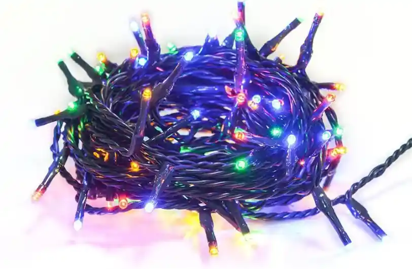 Luces De Navidad Multicolor 8 Metros 100 Bombillos