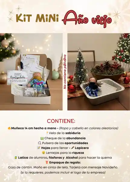 Kit De Año Viejo 2025 - Tradición Colombiana Fin De Año