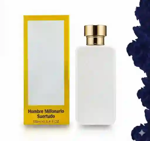 Perfume Fragancia Hombre Millonario Suertudo Plateado