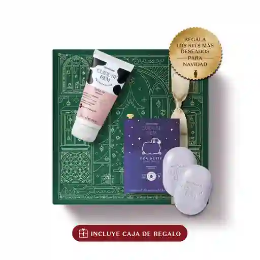 O Boticario – Kit De Regalo Navidad Cuide-se Bem Deleite + Boa Noite (crema De Manos 50 G + Jabón En Barra 2×80 G De Regalo)