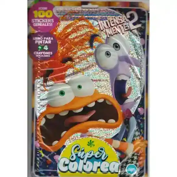 Super Colorea Intensamente 2 Libro + Crayones