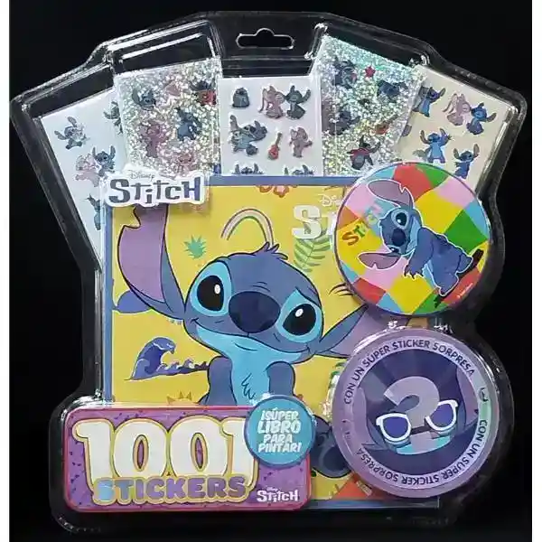 1001 Stickers Stitch Libro Para Pintar