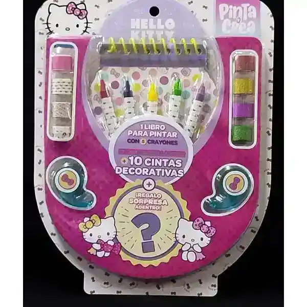 Pinta Y Crea Hello Kitty Libro + Crayones