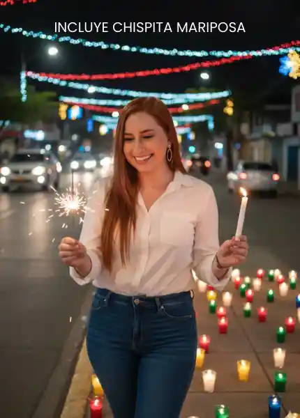 Caja X7 Velas Deseos - Día De Las Velitas