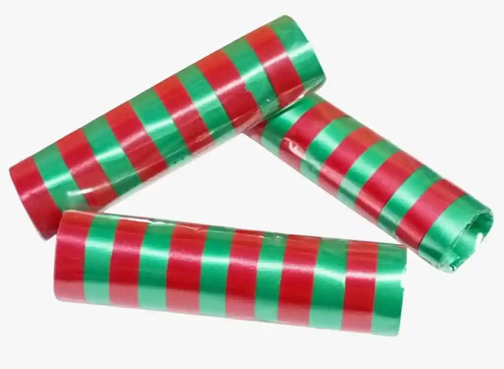 Navidad Serpentina Satinada Rojo Verde X3 Und