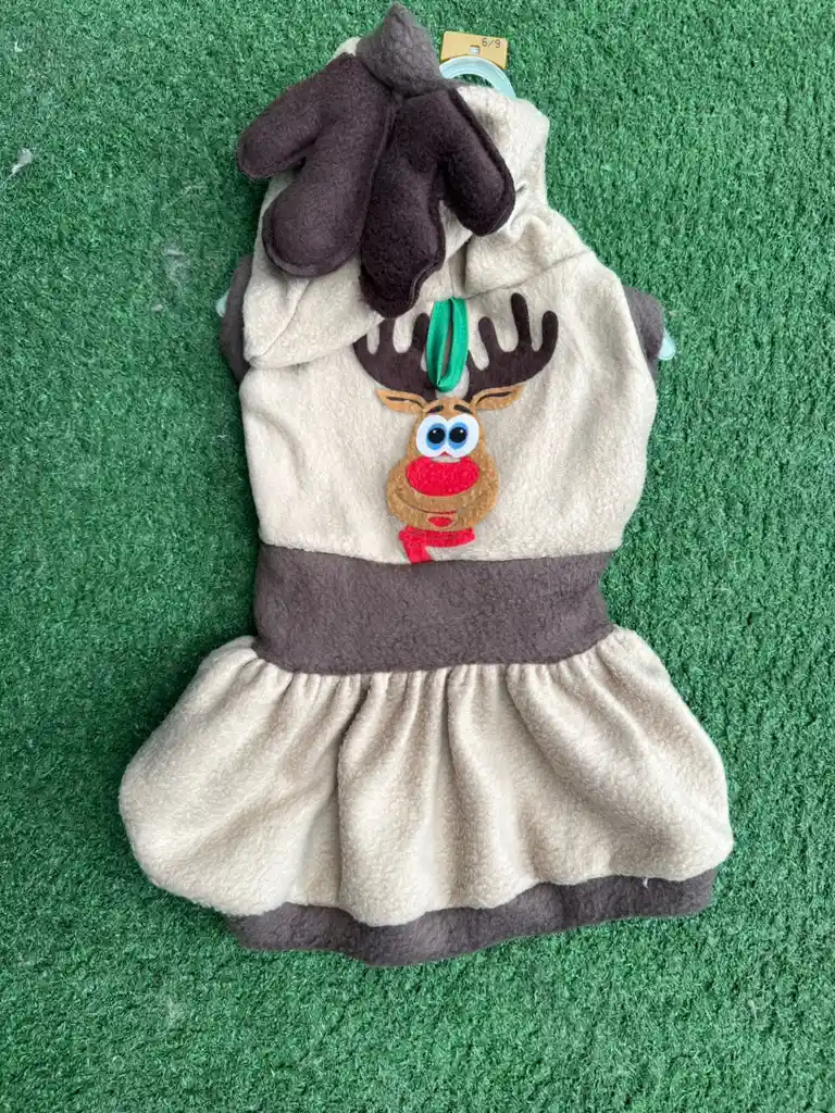 Vestido Tipo Reno Con Capota